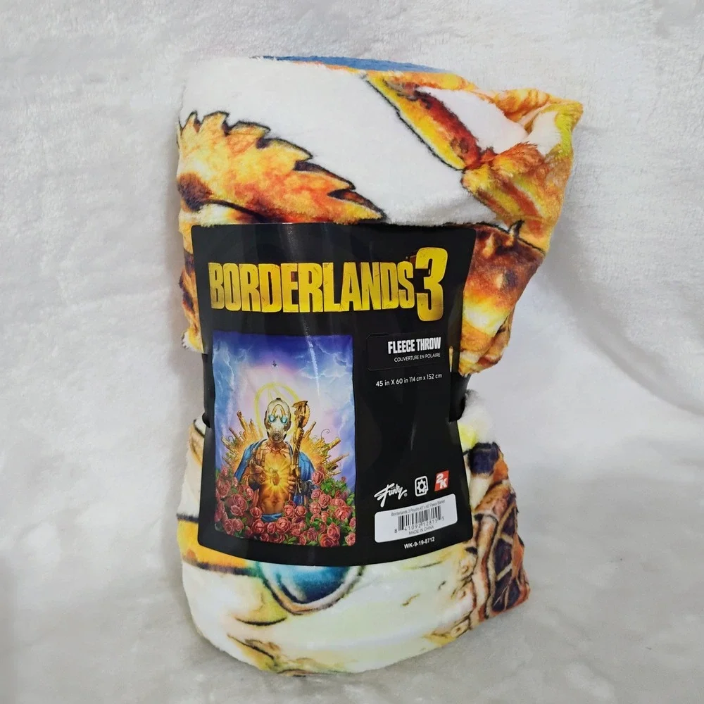Borderlands 3 Psycho Art Fleece Throw Blanket 45x60 Gearbox 2K Games Funky O